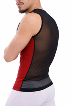 Scarlet Mesh Back Tank
