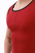 Scarlet Mesh Back Tank