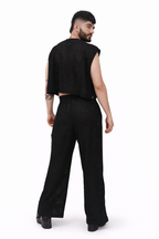 Jet Mesh Crop Tank Set