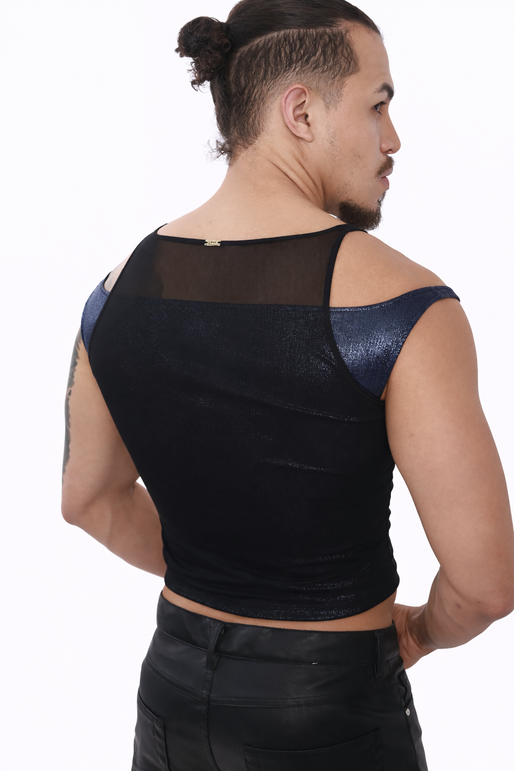 Sapphire Layered Crop Tank