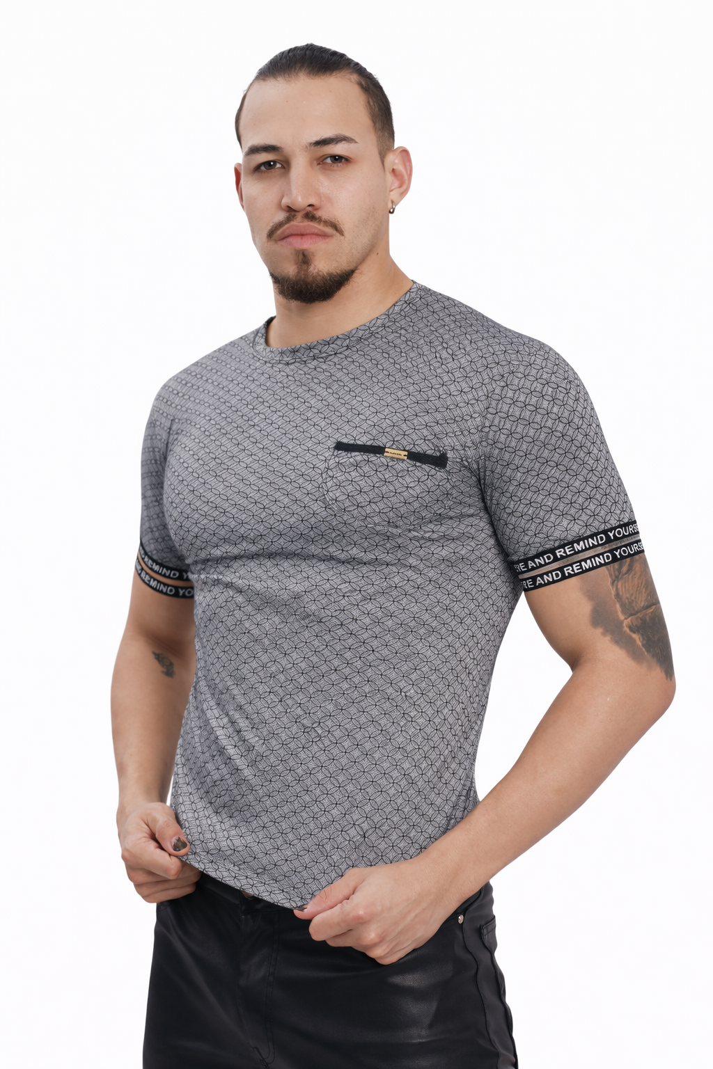 Grey Interlock Classic T-Shirt