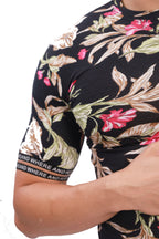 Black Floral Classic T-Shirt