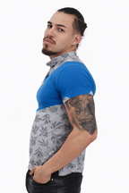 Cobalt Slash Casual Polo