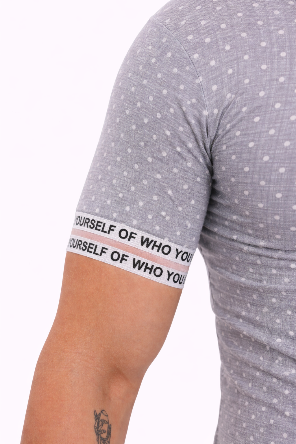 Grey Dotted Classic T-Shirt
