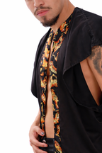 Tiger Trim Drape Shirt