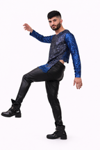 Sapphire Cascade Long Sleeve Shirt