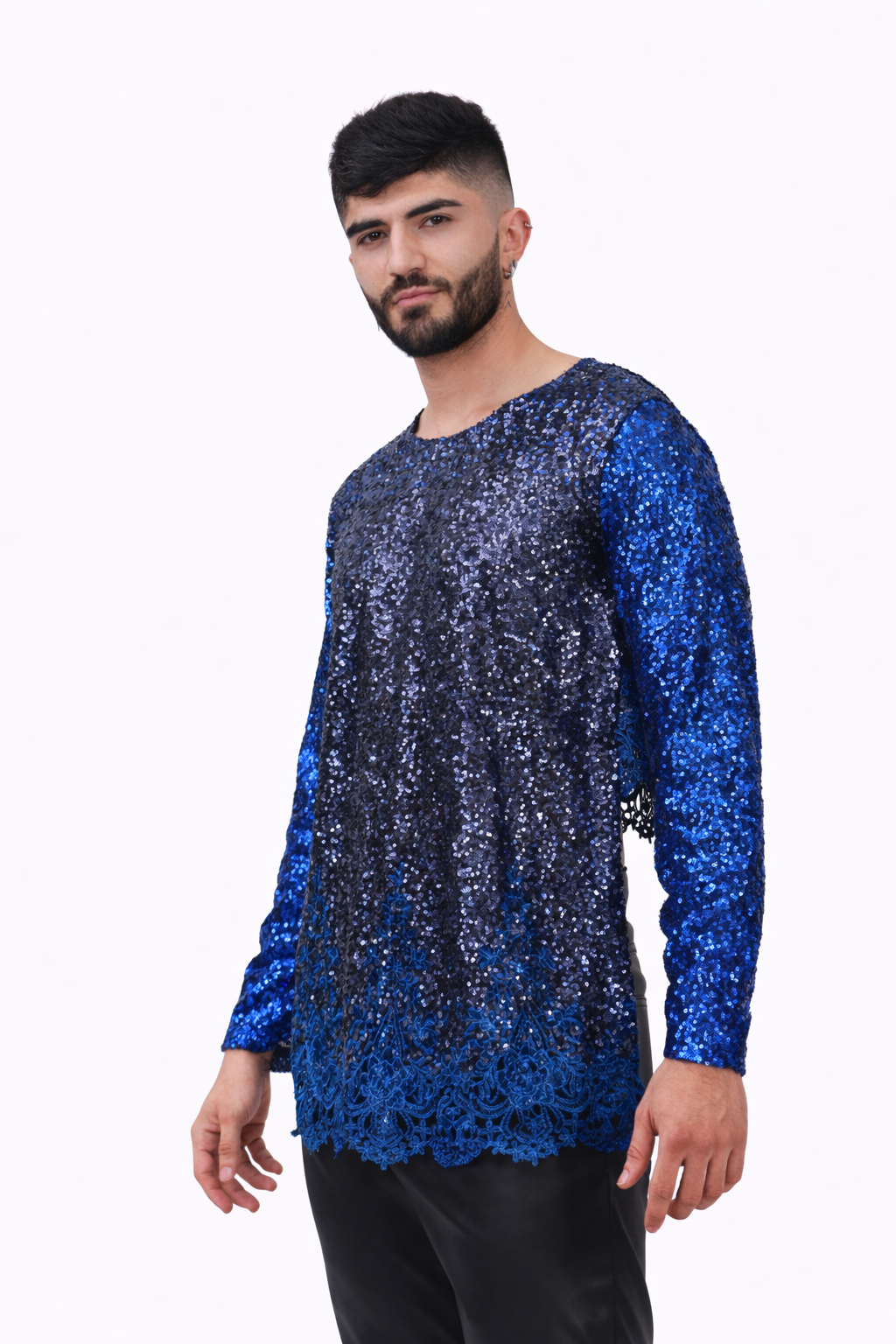 Sapphire Cascade Long Sleeve Shirt