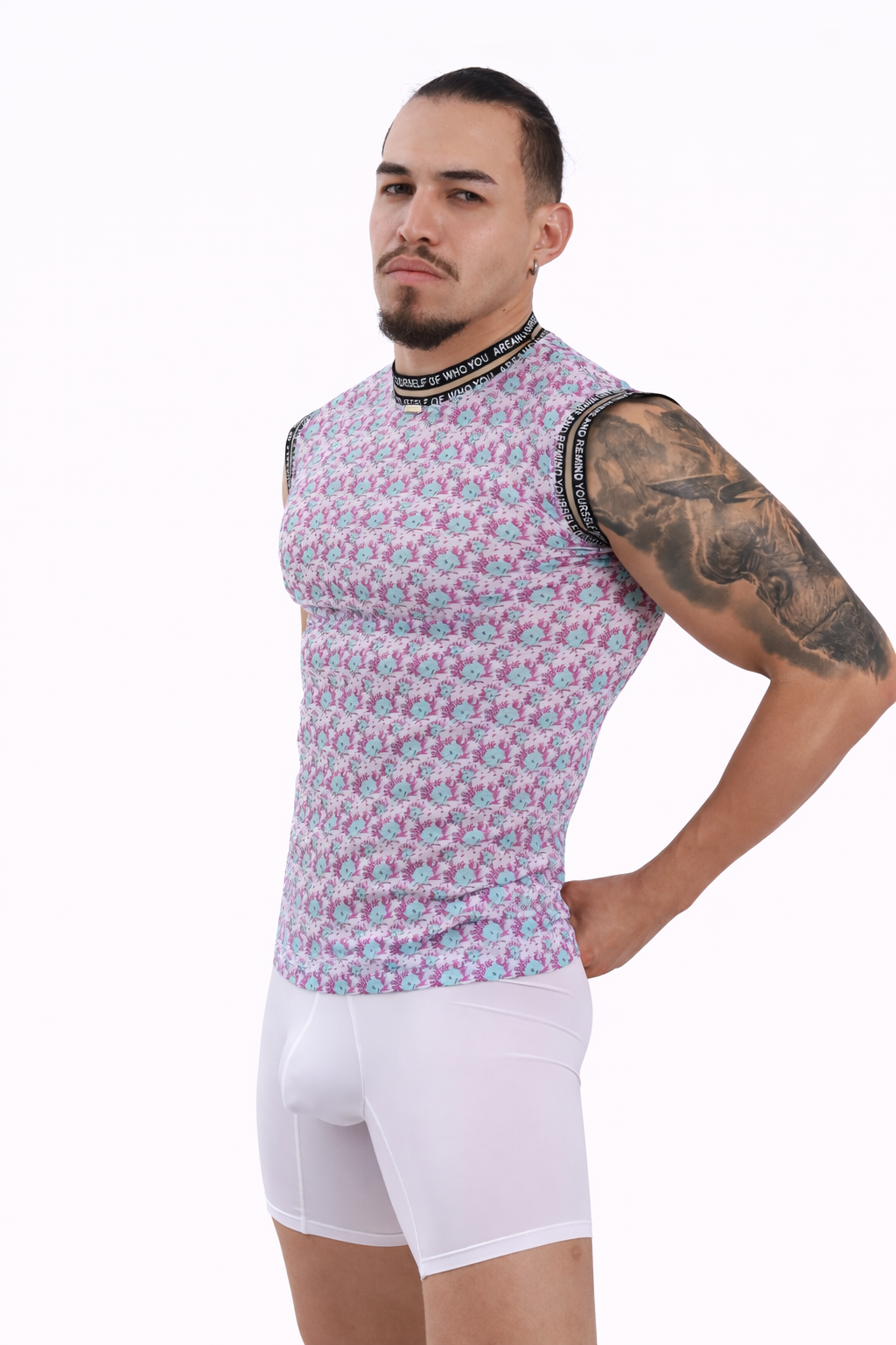 Lavender Bloom Mesh Tank