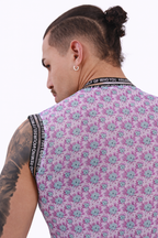 Lavender Bloom Mesh Tank