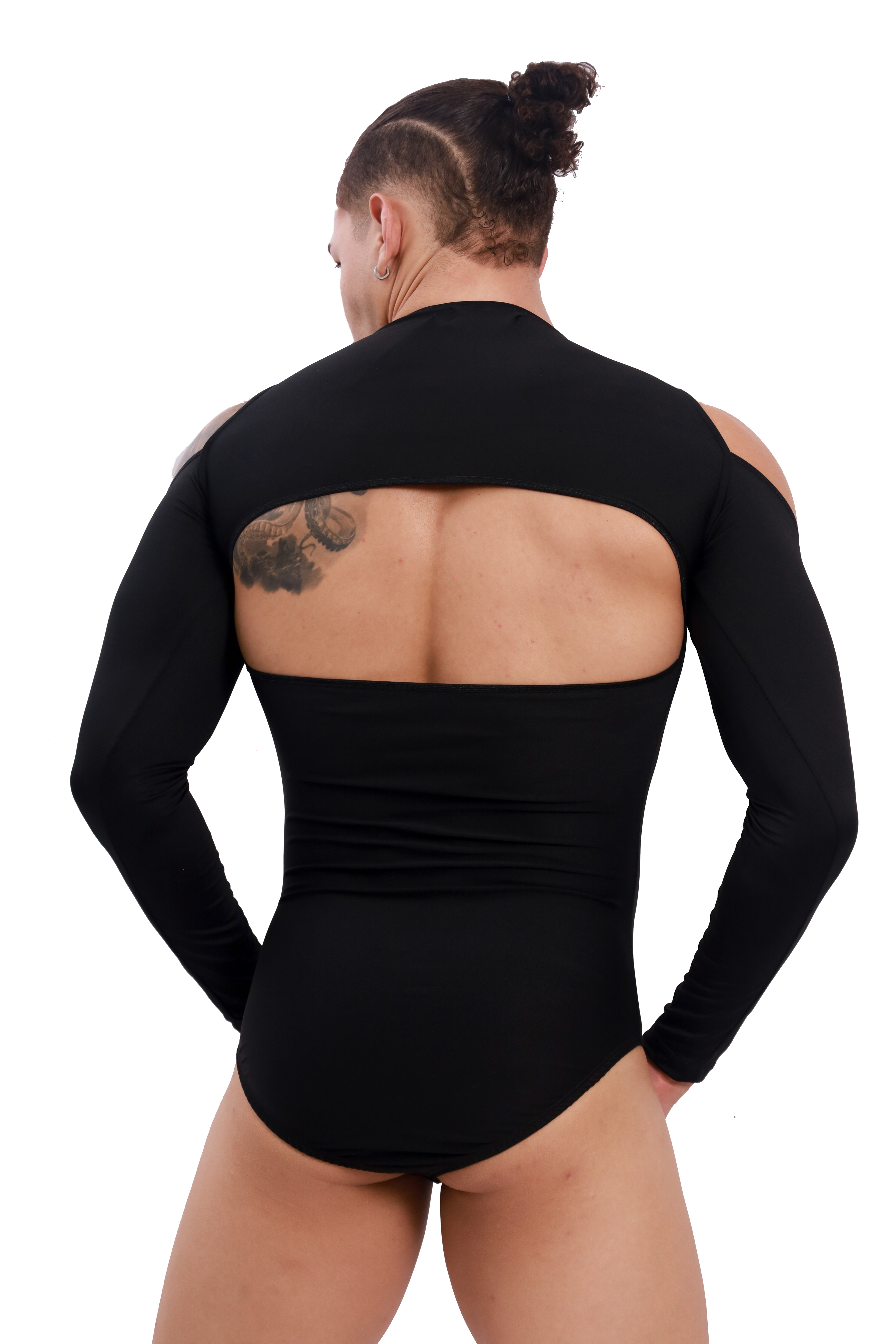 Noir Cutout Long Sleeve Body