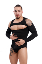 Noir Cutout Long Sleeve Body