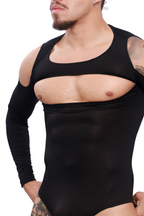 Noir Cutout Long Sleeve Body