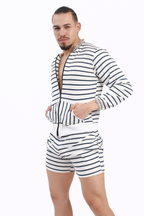 Midnight Stripe Lounge Jogger Set