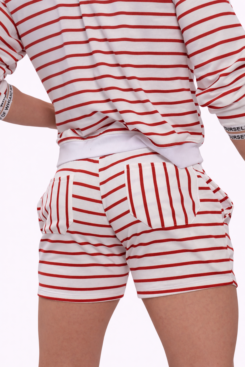 Cherry Stripe Lounge Jogger Set
