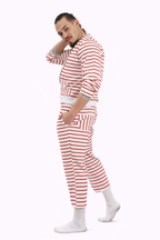 Cherry Stripe Lounge Jogger Set