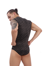 Grey Crosshatch Tank Body
