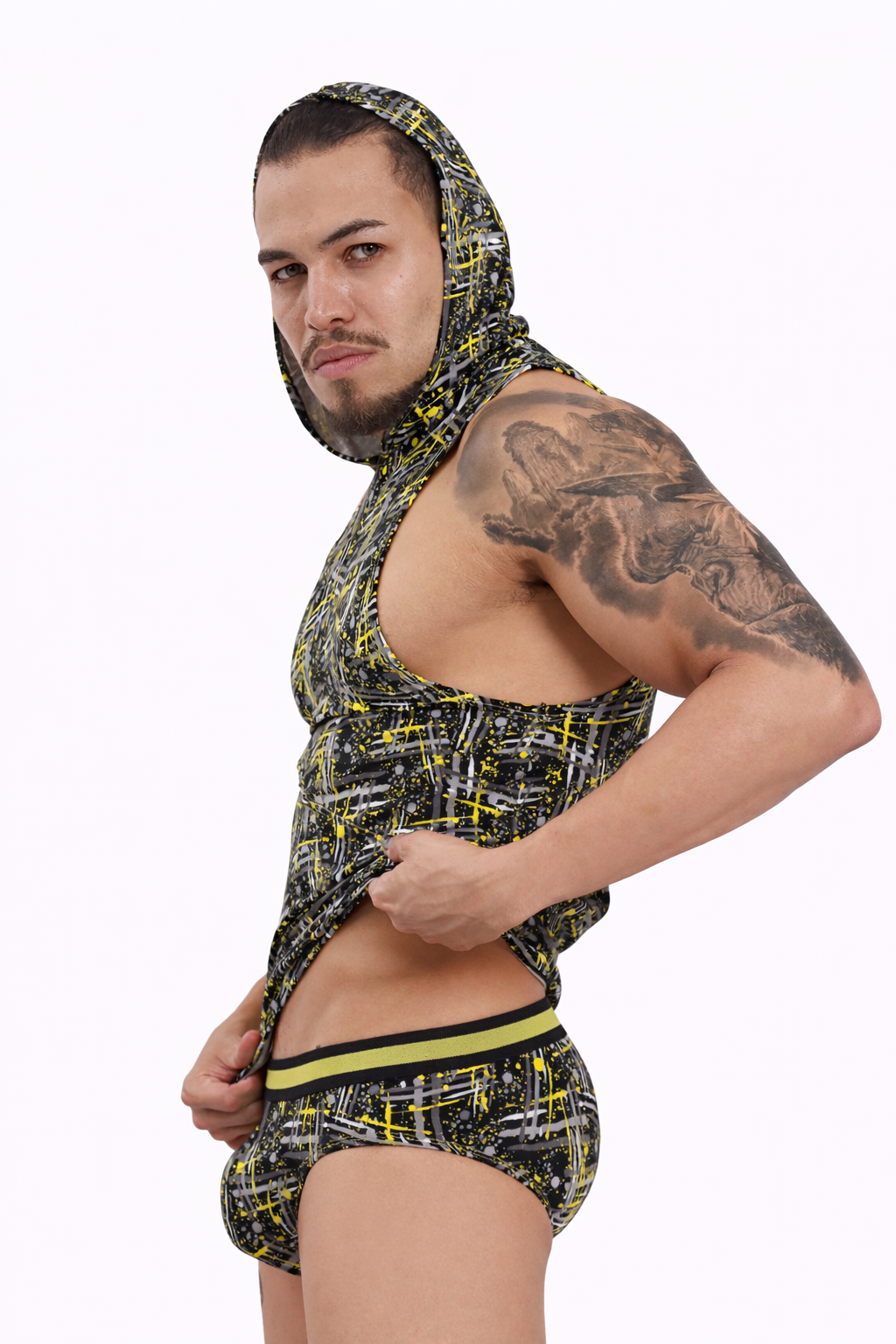 Electric Splatter Hooded Tank