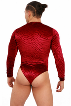 Ruby Velvet Long Sleeve Body