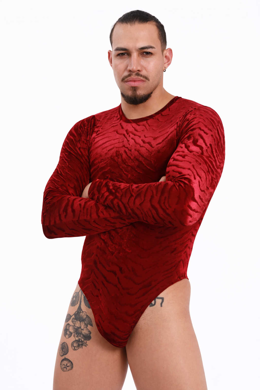 Ruby Velvet Long Sleeve Body