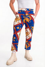 Sapphire Paisley Straight Cut Pants