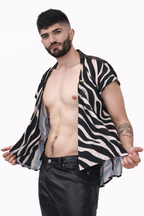 Zebra Drape Shirt