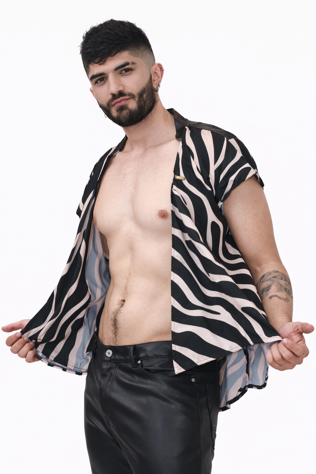Zebra Drape Shirt