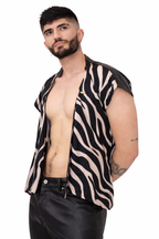Zebra Drape Shirt