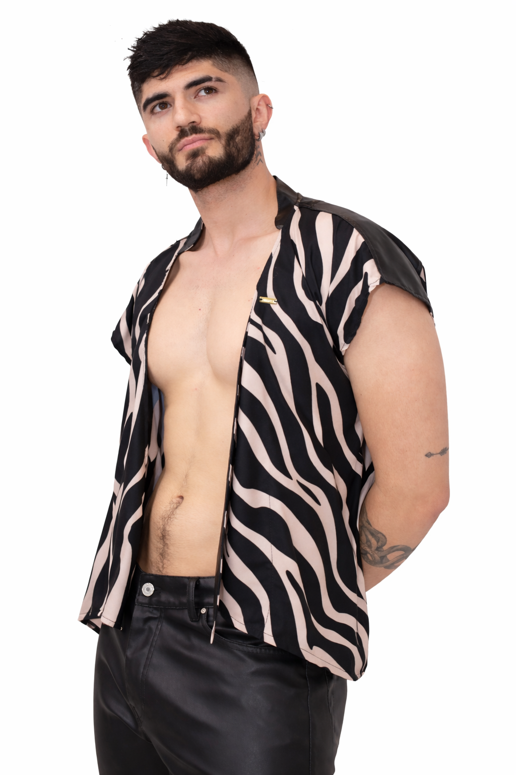Zebra Drape Shirt