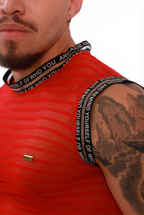 Scarlet Mesh Tank