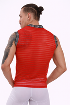 Scarlet Mesh Tank