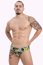 Electric Geometry Swim Brief