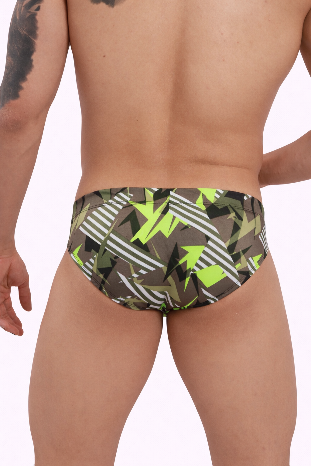 Electric Geometry Swim Brief