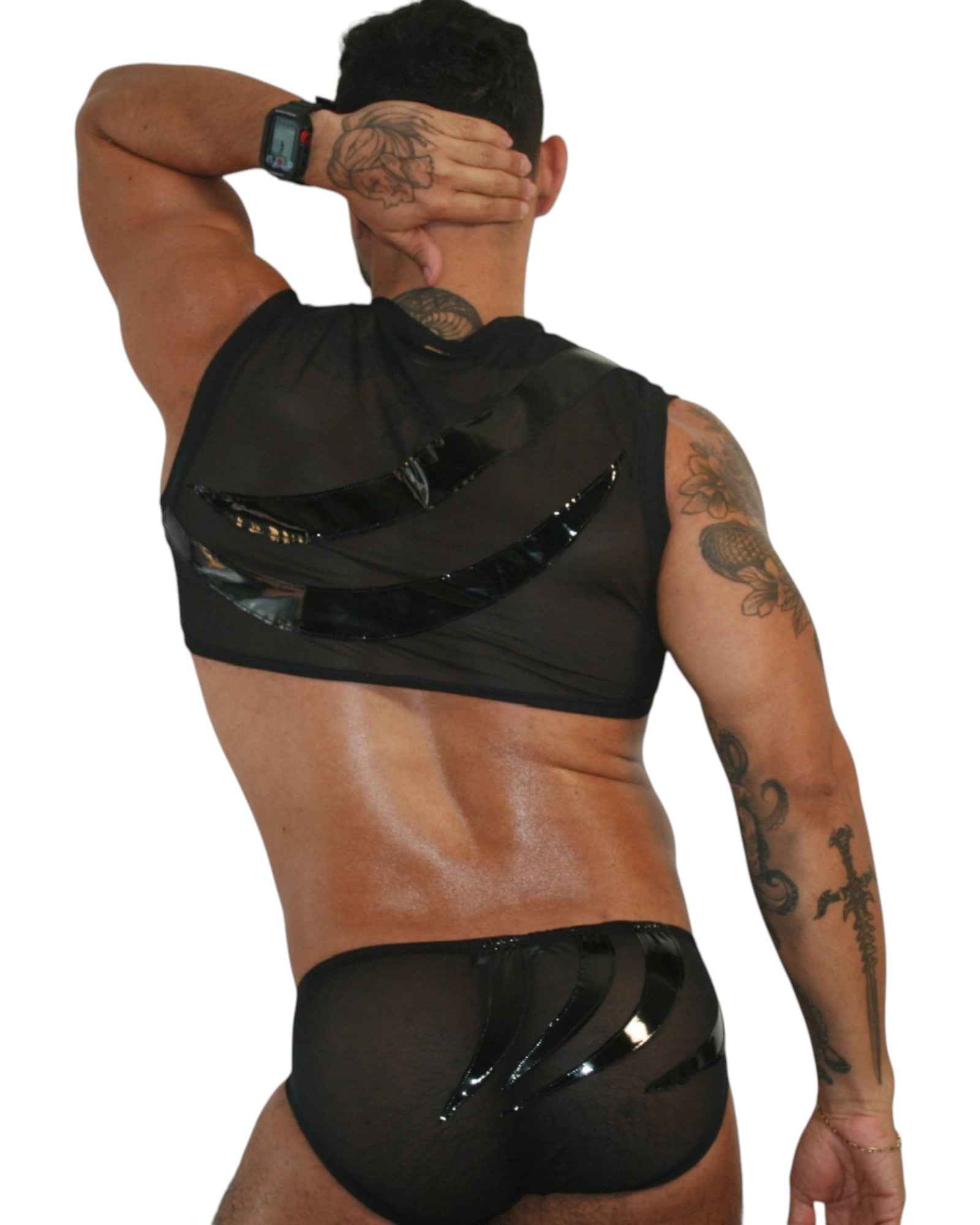 Phantom Spike Sleeveless Crop Brief Set