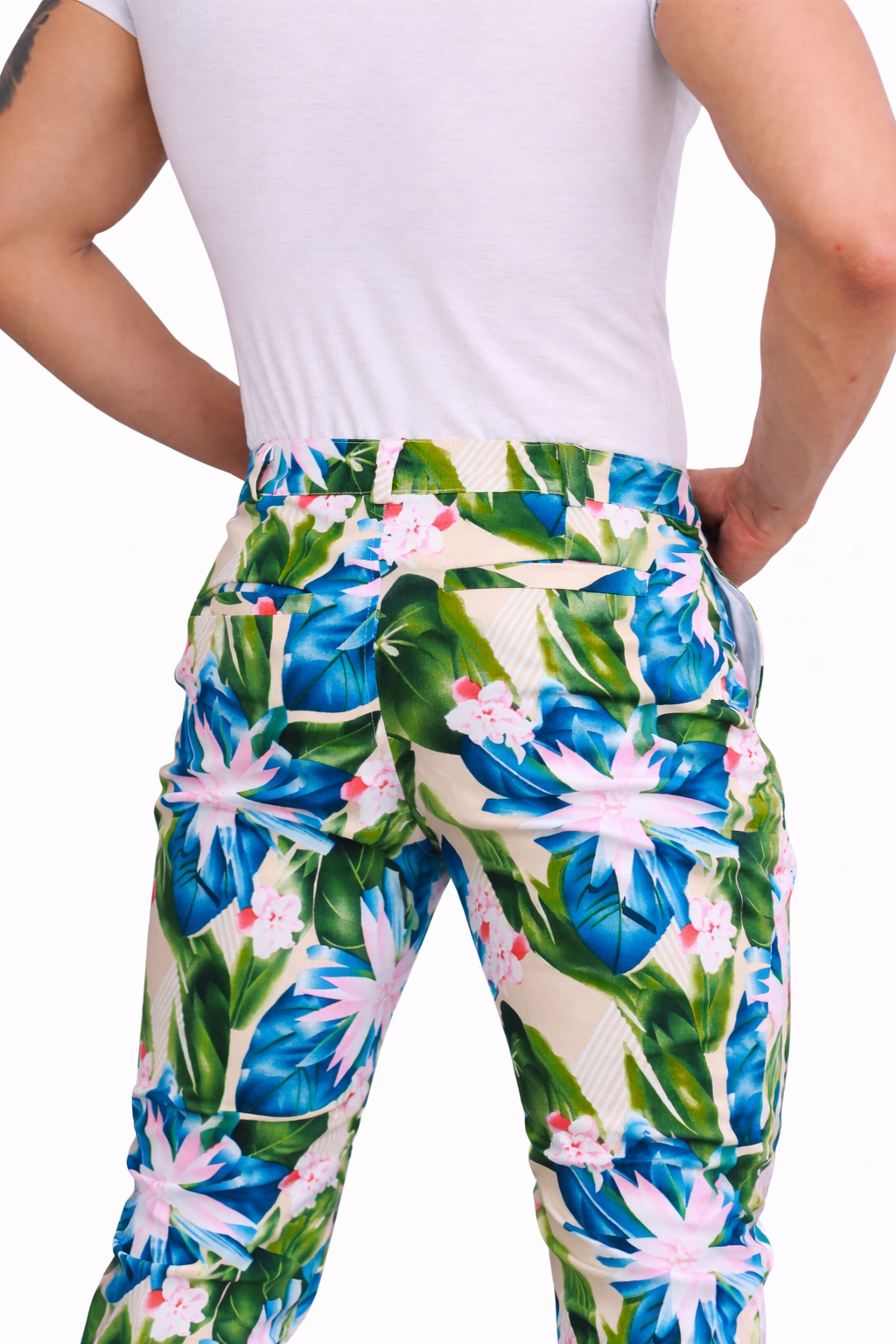 Tropical Bloom Straight Cut Pants